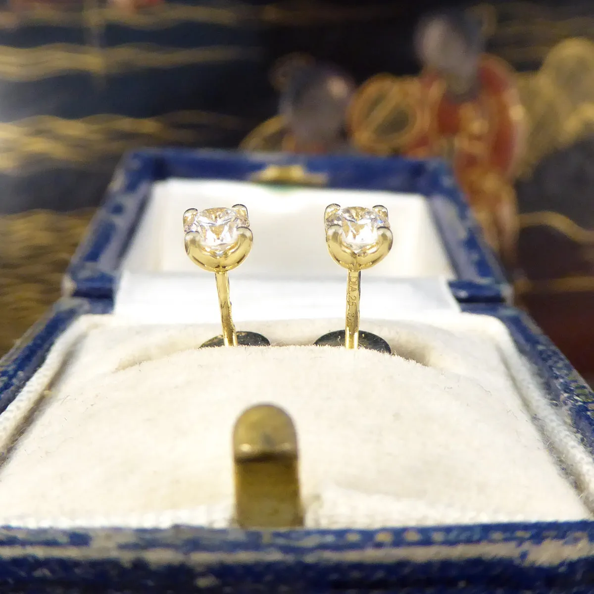 0.50ct Diamond Stud Earrings in Yellow Gold