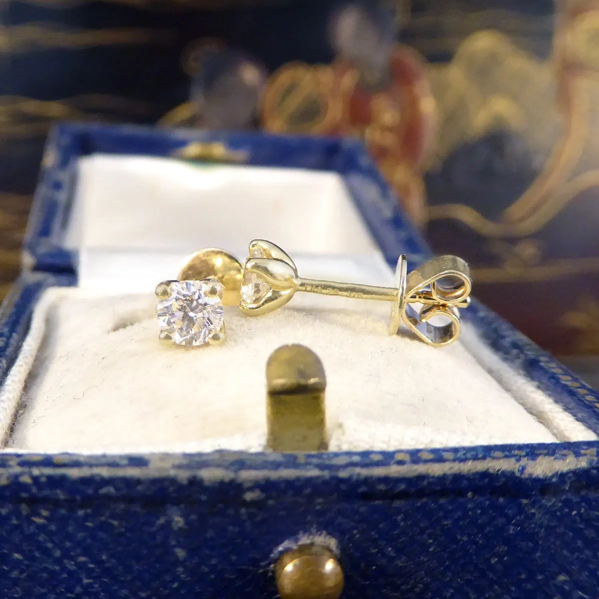0.50ct Diamond Stud Earrings in Yellow Gold
