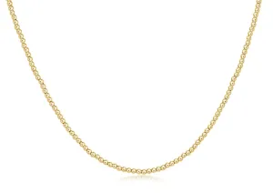 15” choker classic gold 2mm bead