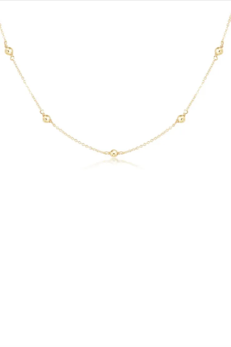 15" Choker Simplicity Chain - Classic 4mm Gold