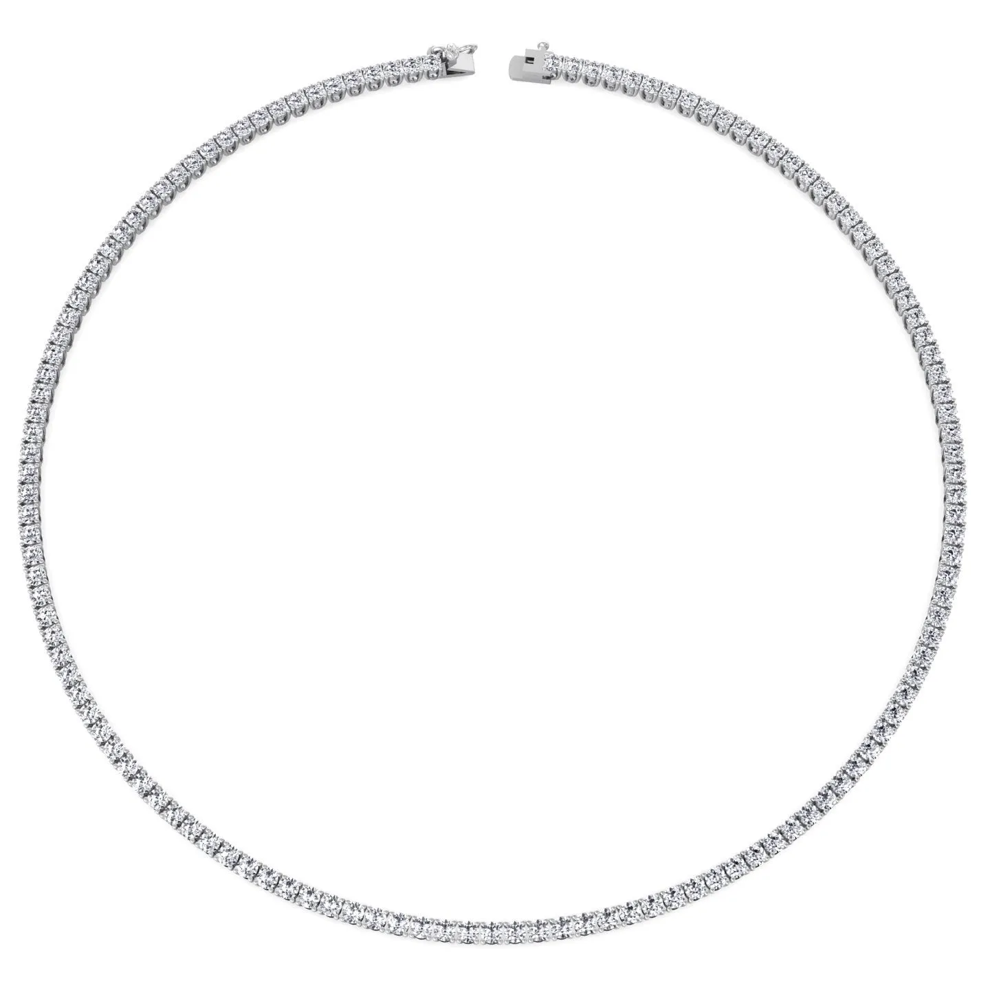 16 Carat Tennis Necklace Classic Setting