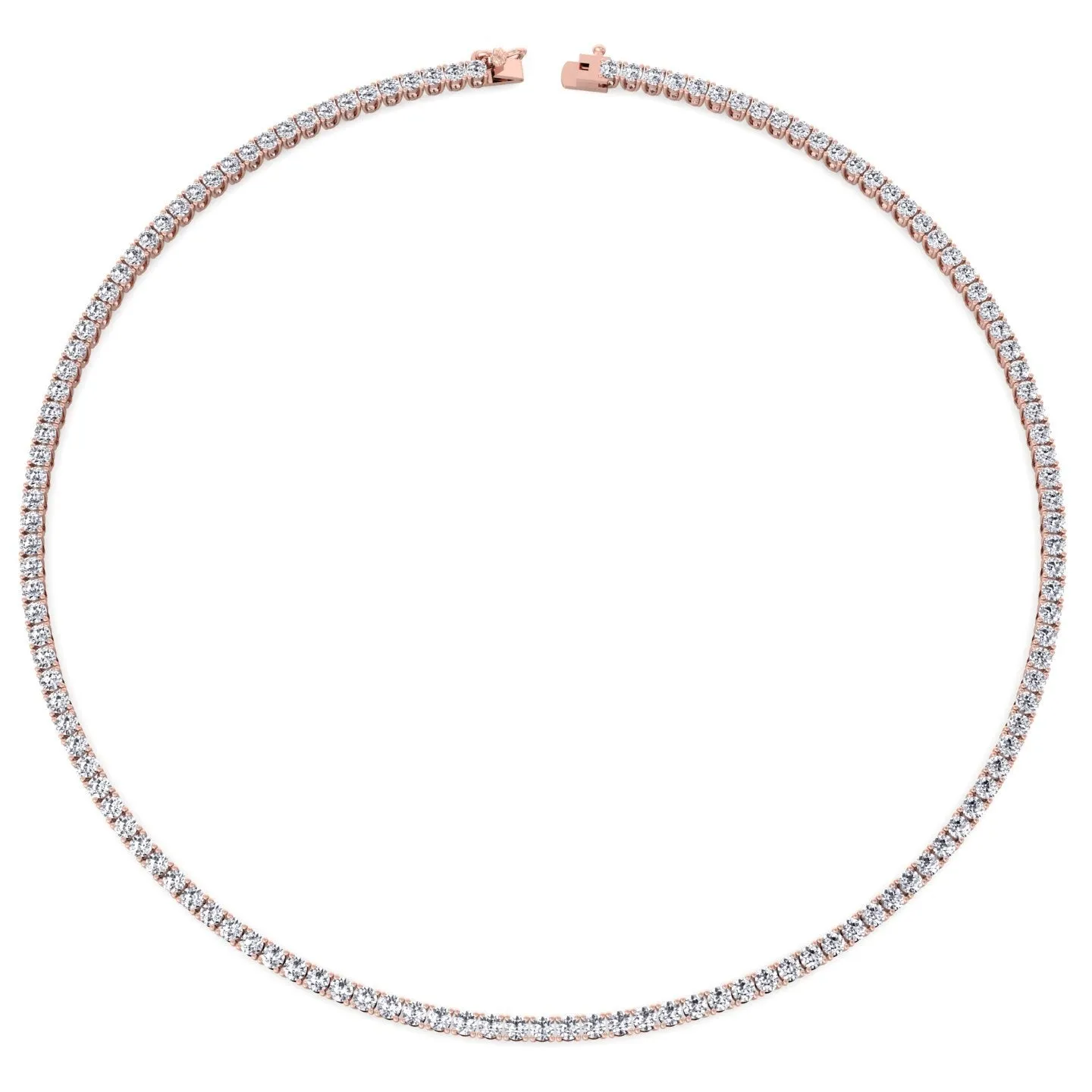16 Carat Tennis Necklace Classic Setting