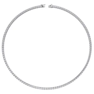 16 Carat Tennis Necklace Classic Setting