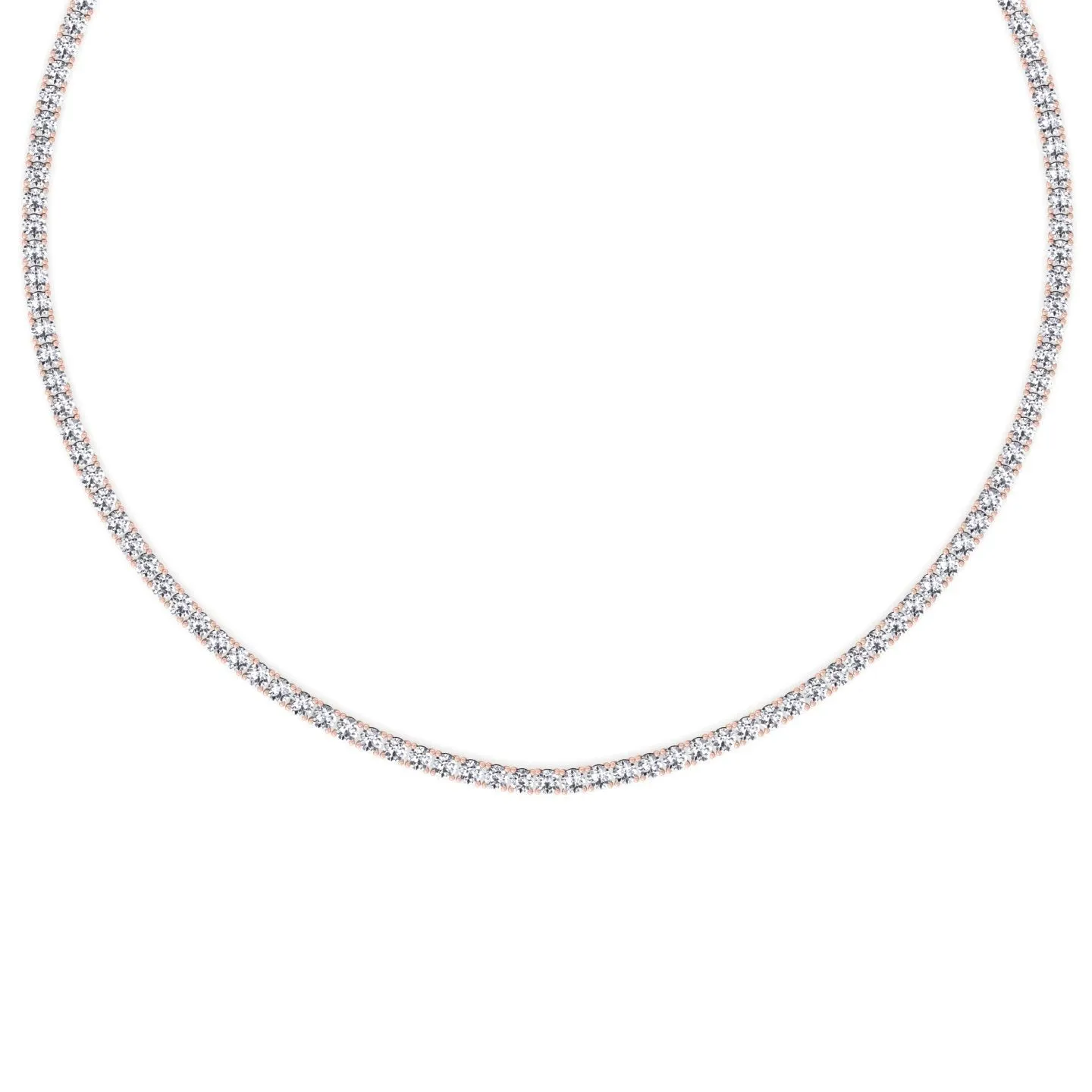 16 Carat Tennis Necklace Classic Setting