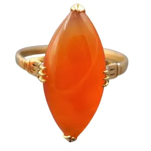 18ct Yellow Gold Carnelian Ring