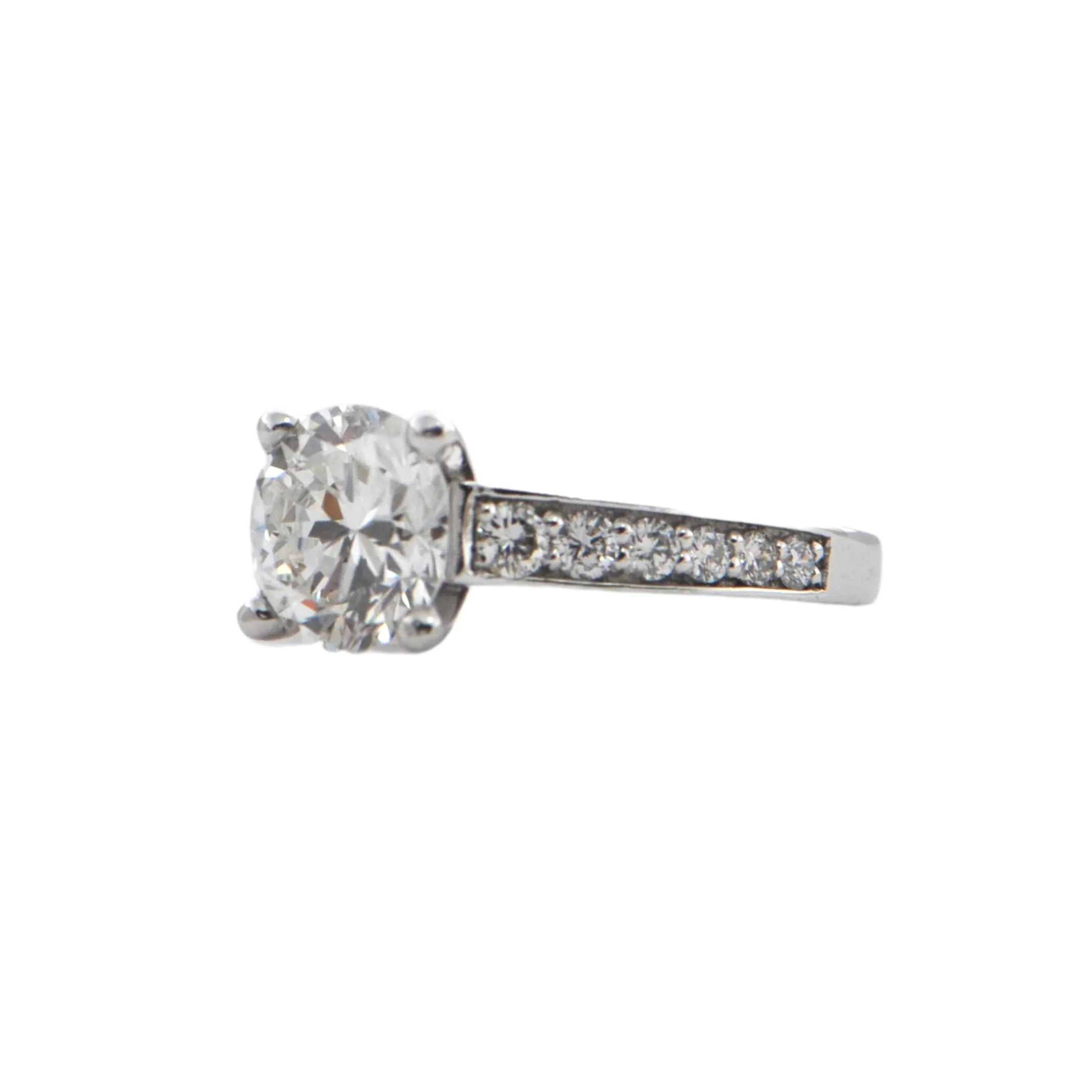 2.17 ct Solitaire Diamond Ring in Platinum