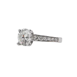 2.17 ct Solitaire Diamond Ring in Platinum