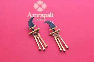 22A169 Gold Plated Contemporary Earrings