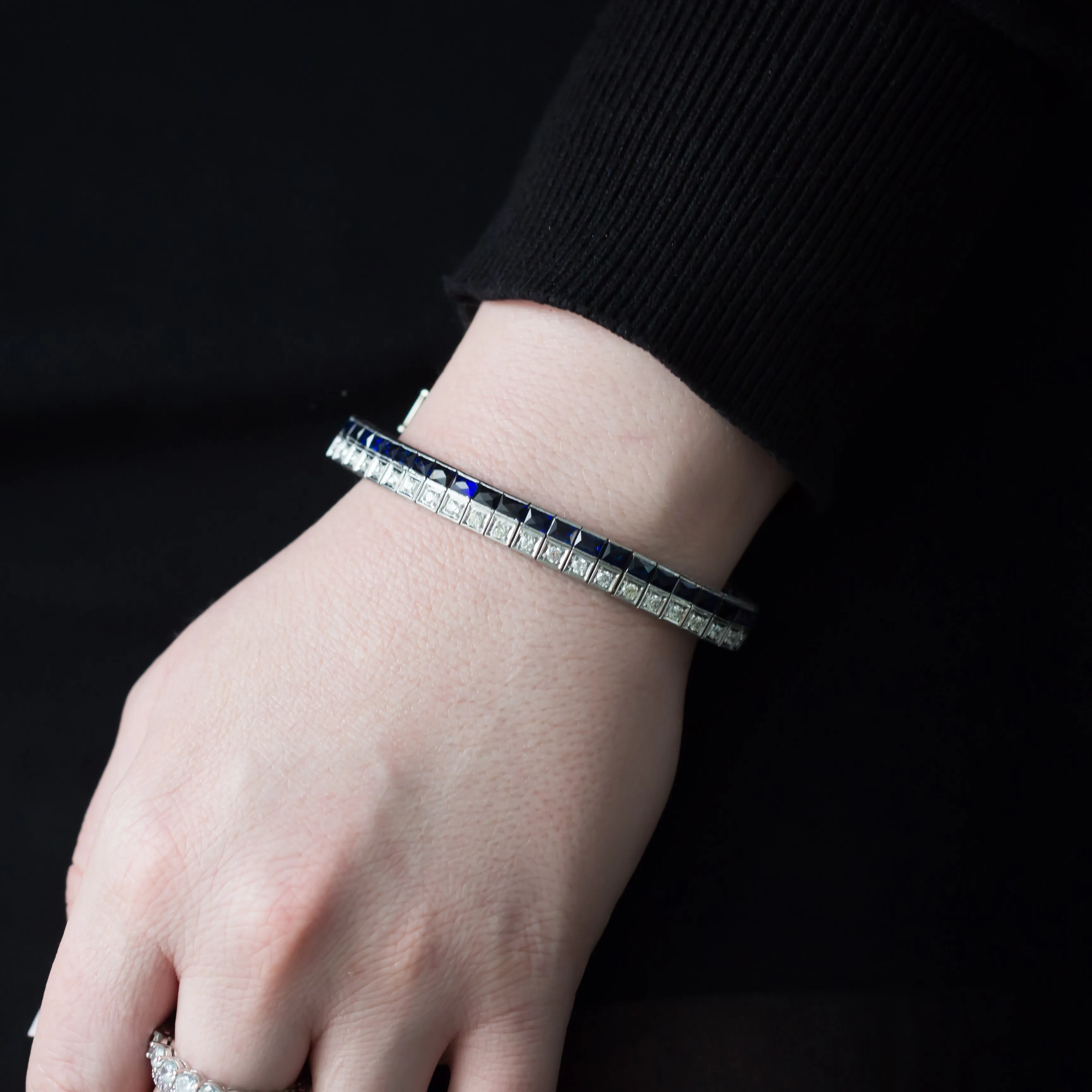 2.50 Carat Total Weight Diamond Platinum Bracelet