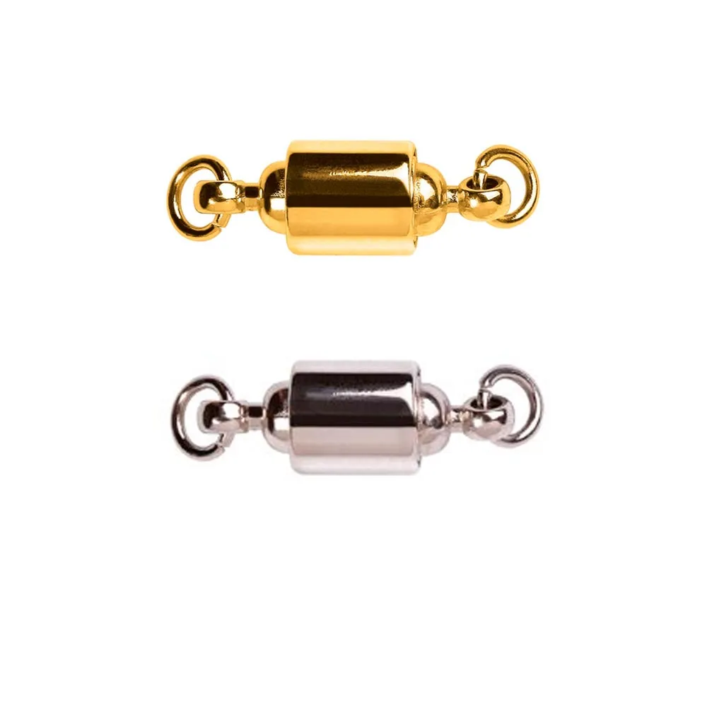 6 Pc Magnetic Jewelry Clasp Set Gold and Silver Tone Extender Chain Lobster Hook