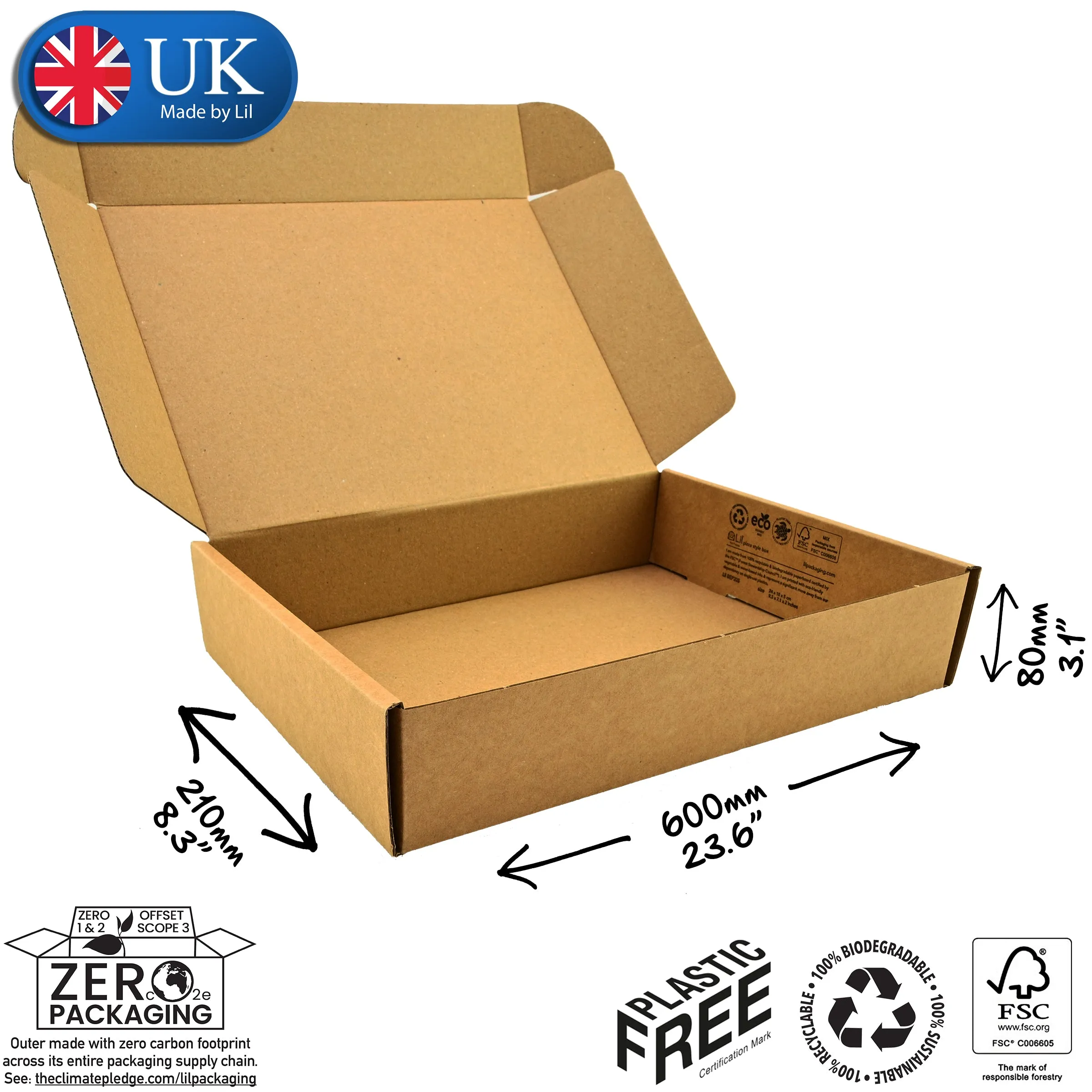 60x21x8cm Cardboard Postal Box