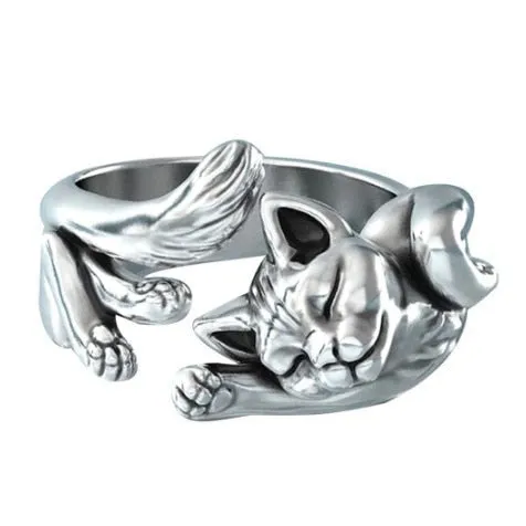 7Pcs Simple Trendy Punk Gothic Hip Hop Knuckles Rings Set
