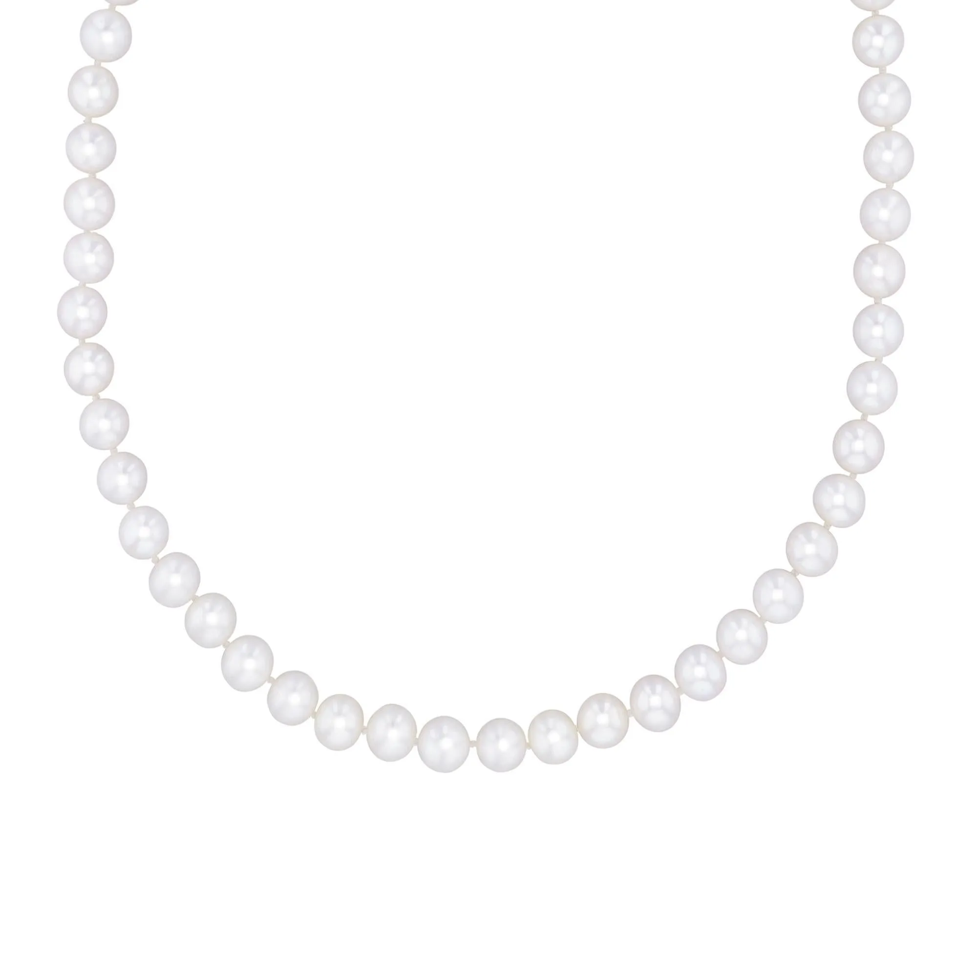 8-9mm Freshwater Cultured Pearl Strand Necklace, 18 Inches