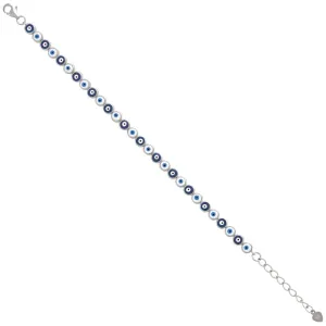 925 Sterling Silver Evil Eye Bracelet