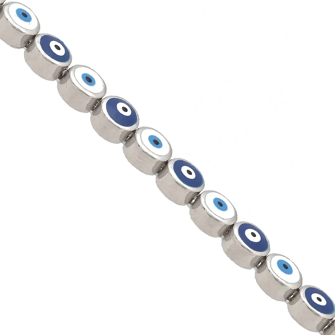 925 Sterling Silver Evil Eye Bracelet