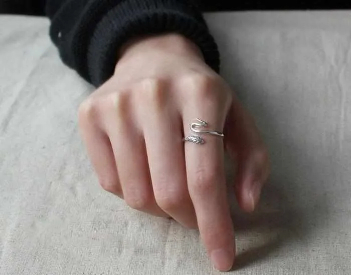 925 Sterling Silver Snake Rings