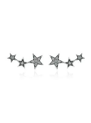 925 Sterling Silver Sparkling Stackable Star