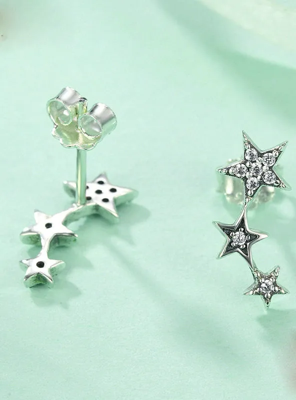 925 Sterling Silver Sparkling Stackable Star