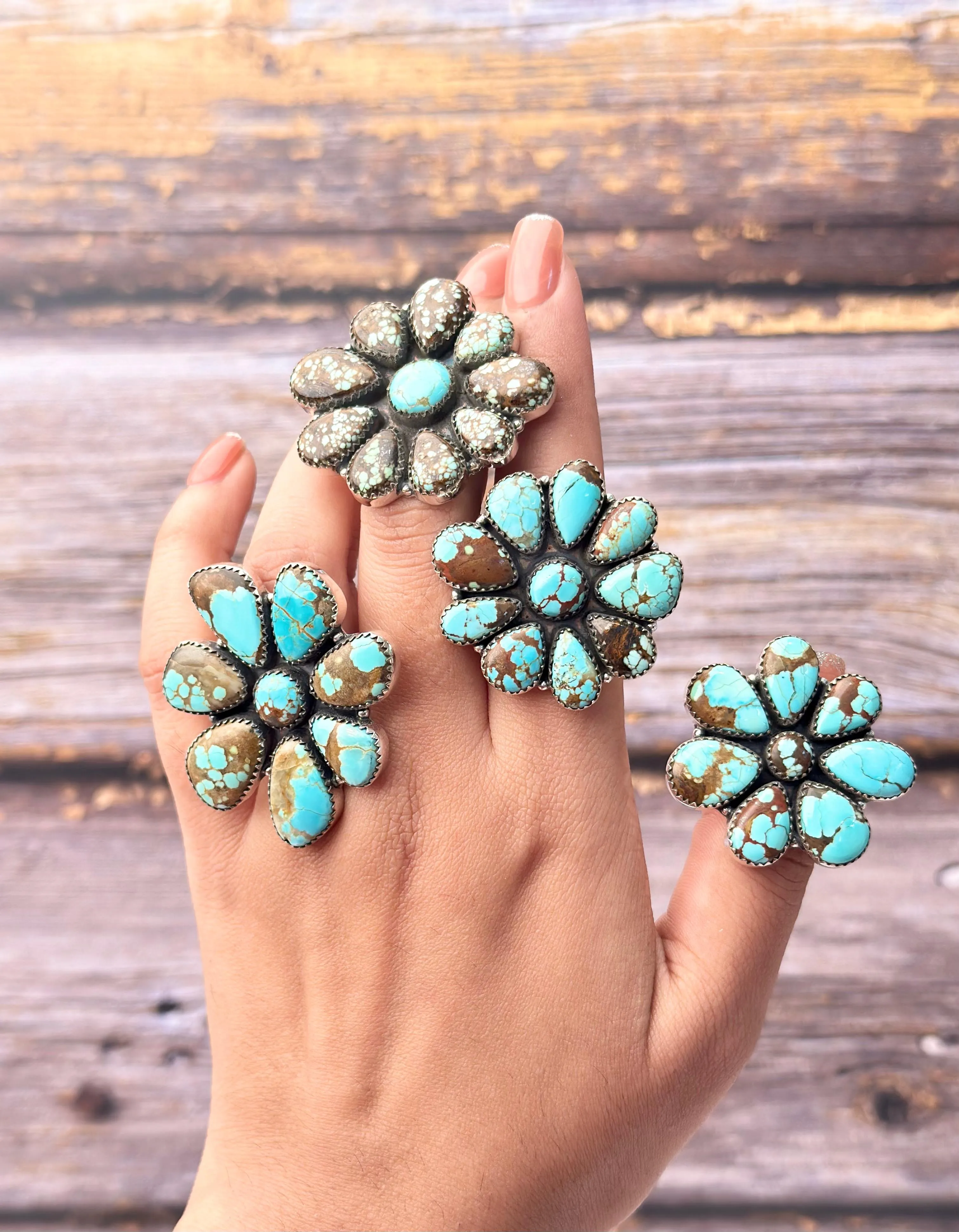 All Mine 8 Cluster Rings