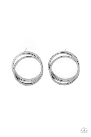 Always In The Loop - Black Earring-Paparazzi
