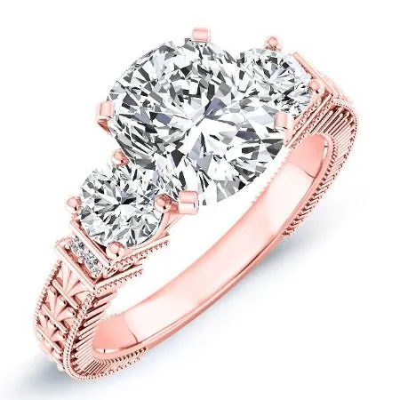 Angelonia - Cushion Moissanite Engagement Ring