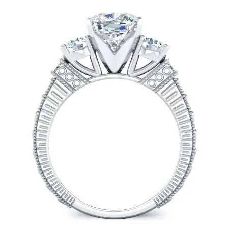 Angelonia - Cushion Moissanite Engagement Ring