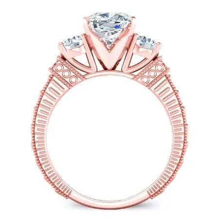 Angelonia - Cushion Moissanite Engagement Ring