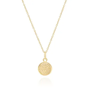 Anna Beck 18ct Gold Vermeil Classic Medium Circle Necklace