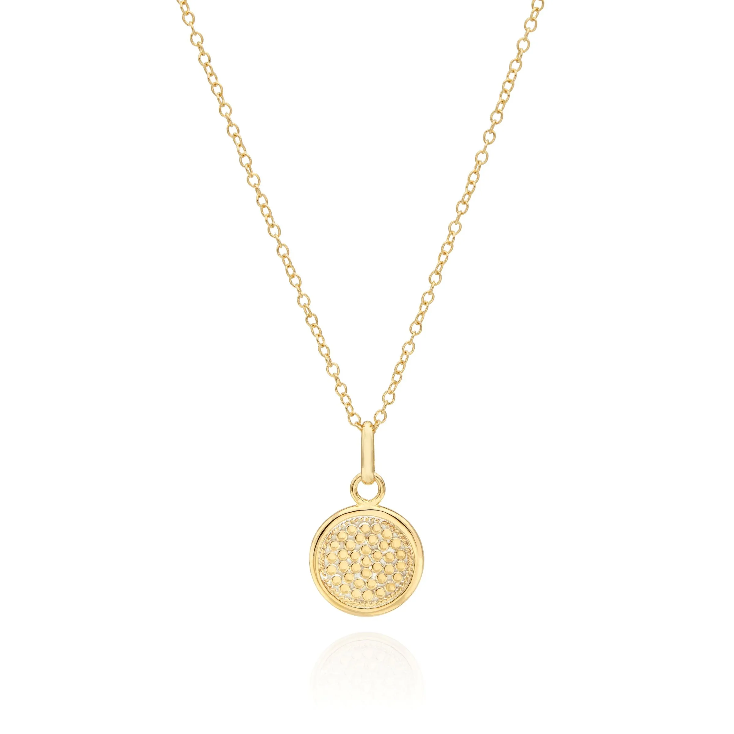 Anna Beck 18ct Gold Vermeil Classic Medium Circle Necklace