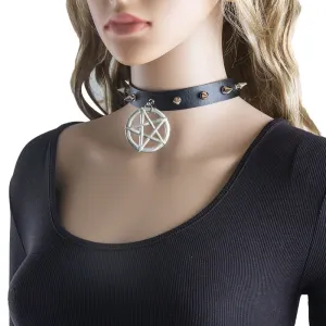 Annabel Vengeance - Gothic Leather Choker by The Nevermore