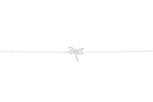 Asfour 925 Sterling Silver Bracelet With Dragonfly Design BR0483