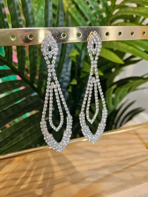 Avie Drop Diamanté Earrings
