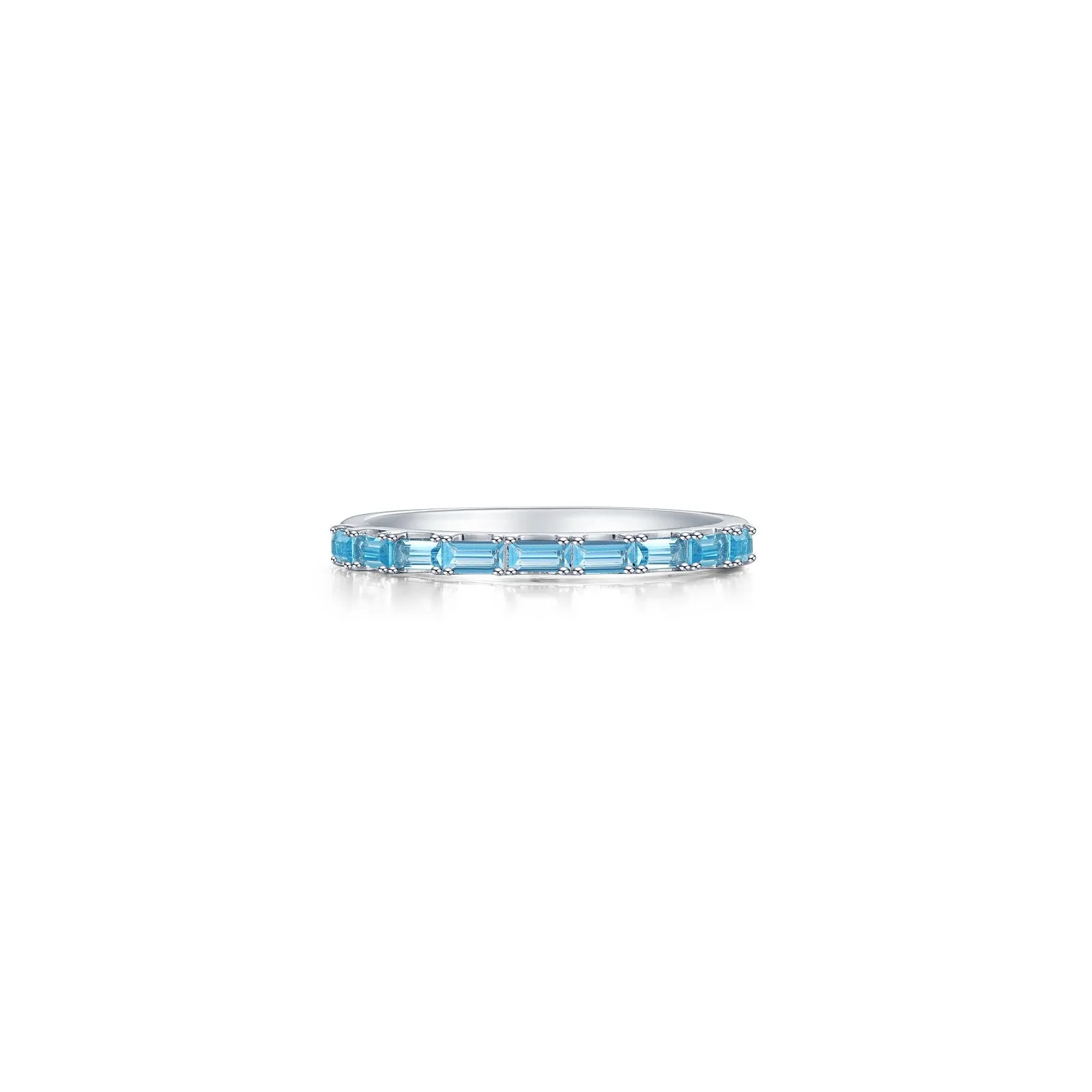 Baguette Half-Eternity Band