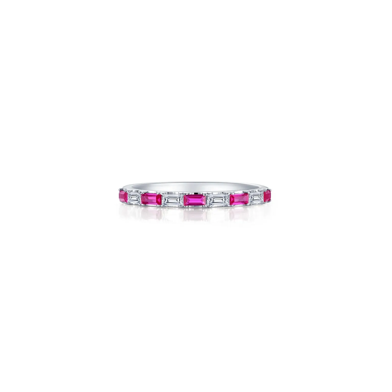 Baguette Half-Eternity Band