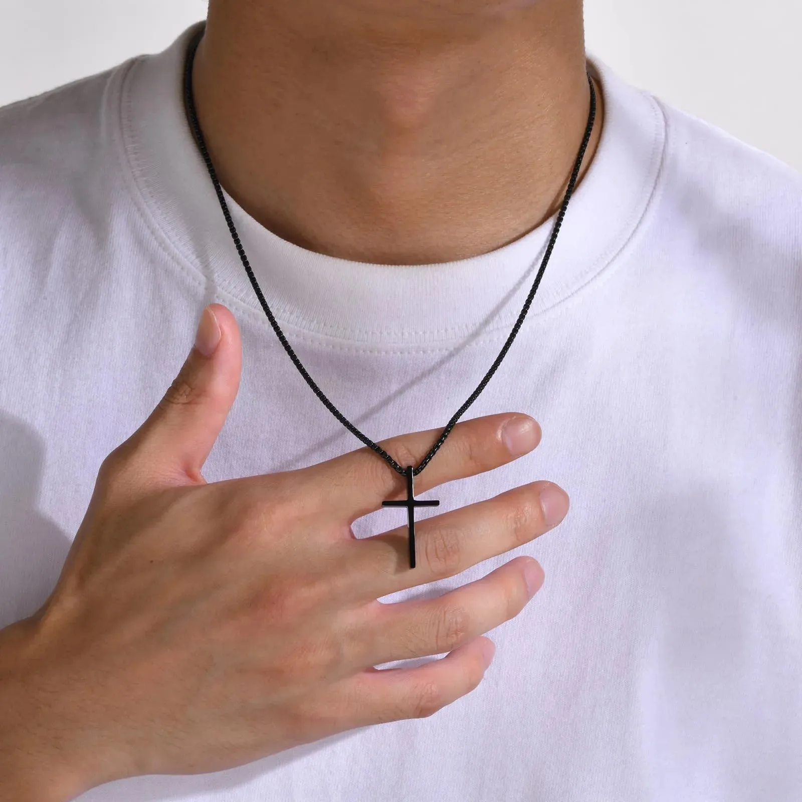 Basic Cross Necklaces for Men Boys