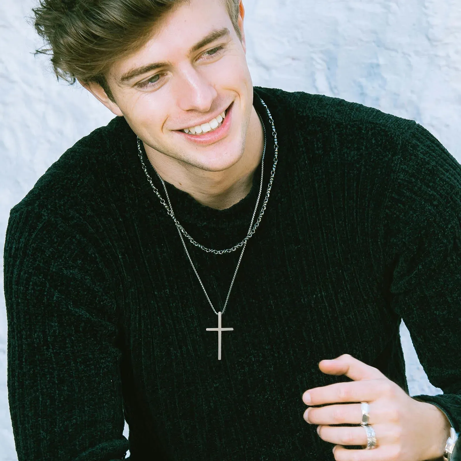 Basic Cross Necklaces for Men Boys