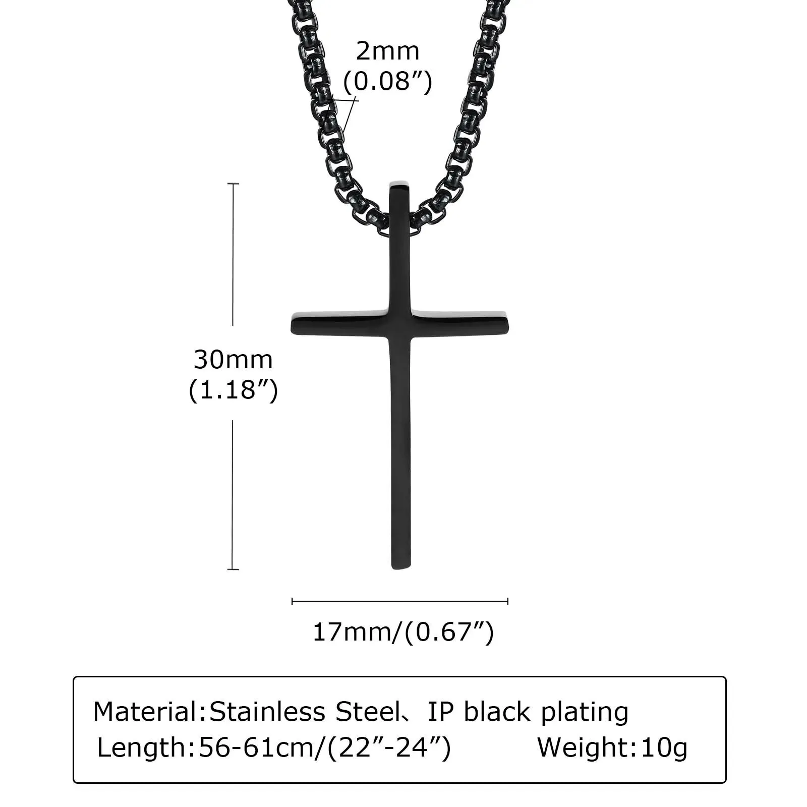 Basic Cross Necklaces for Men Boys