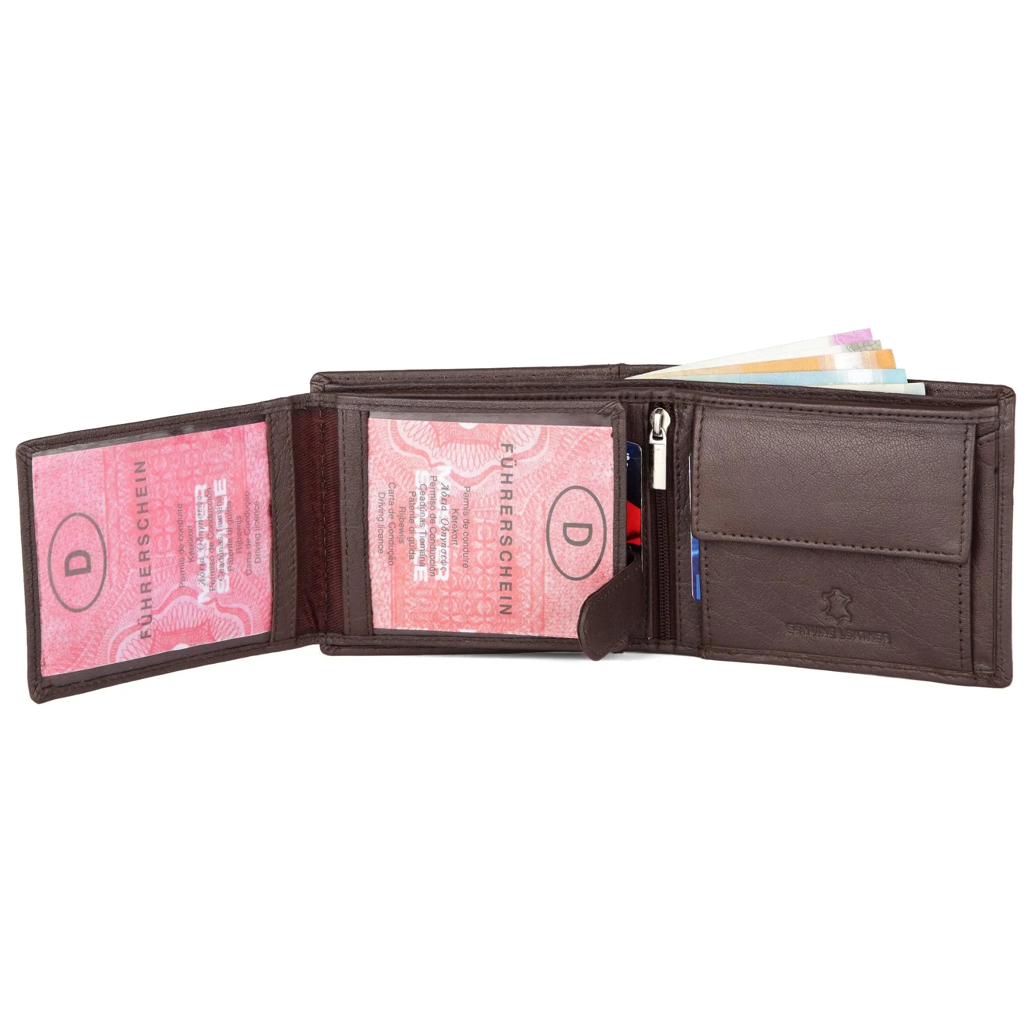 BATSVILLE Leather Wallet & Belt Gift Hamper for Men