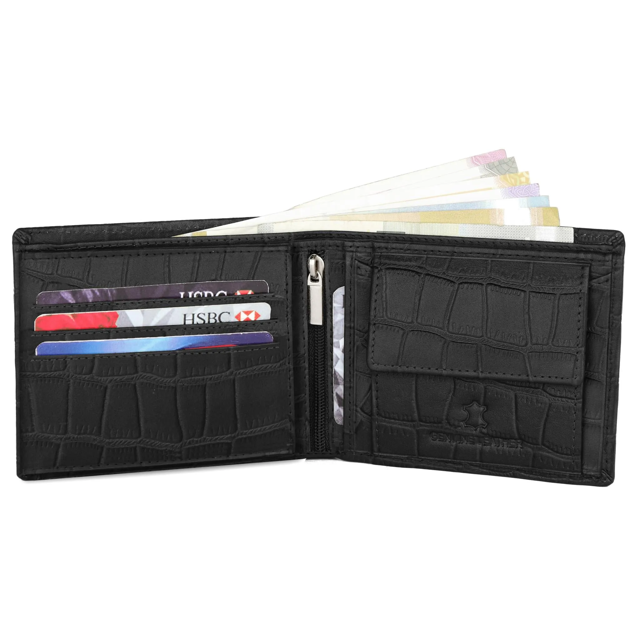 BATSVILLE Leather Wallet & Belt Gift Hamper for Men