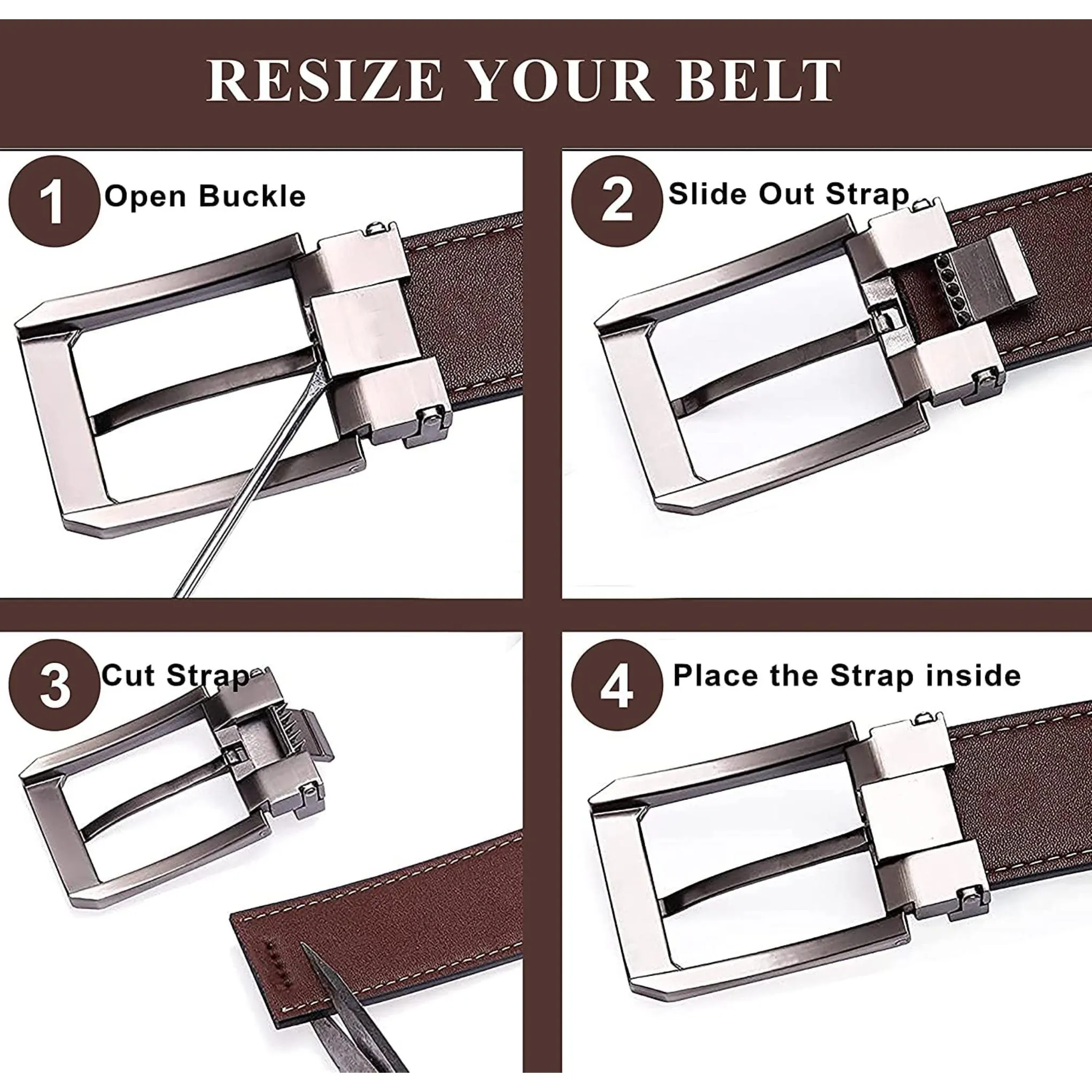 BATSVILLE Leather Wallet & Belt Gift Hamper for Men