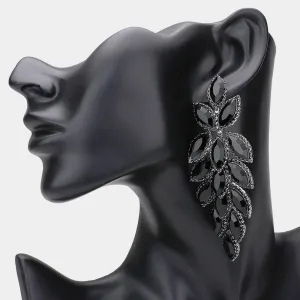 Big leaf Sparkling Evening Earring