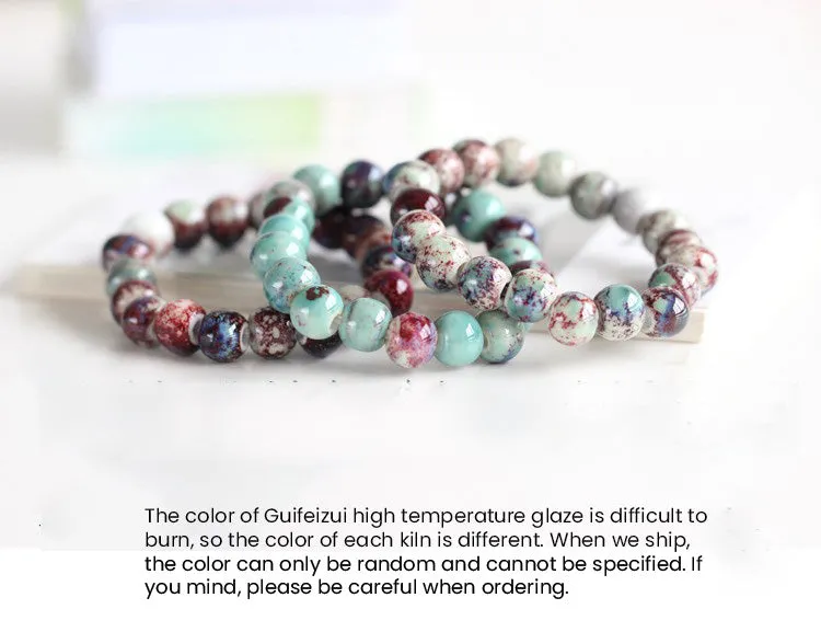 BITEFU Forest-style ceramic bracelet with an ethnic vibe, artistic flair, and a fresh, stylish design.