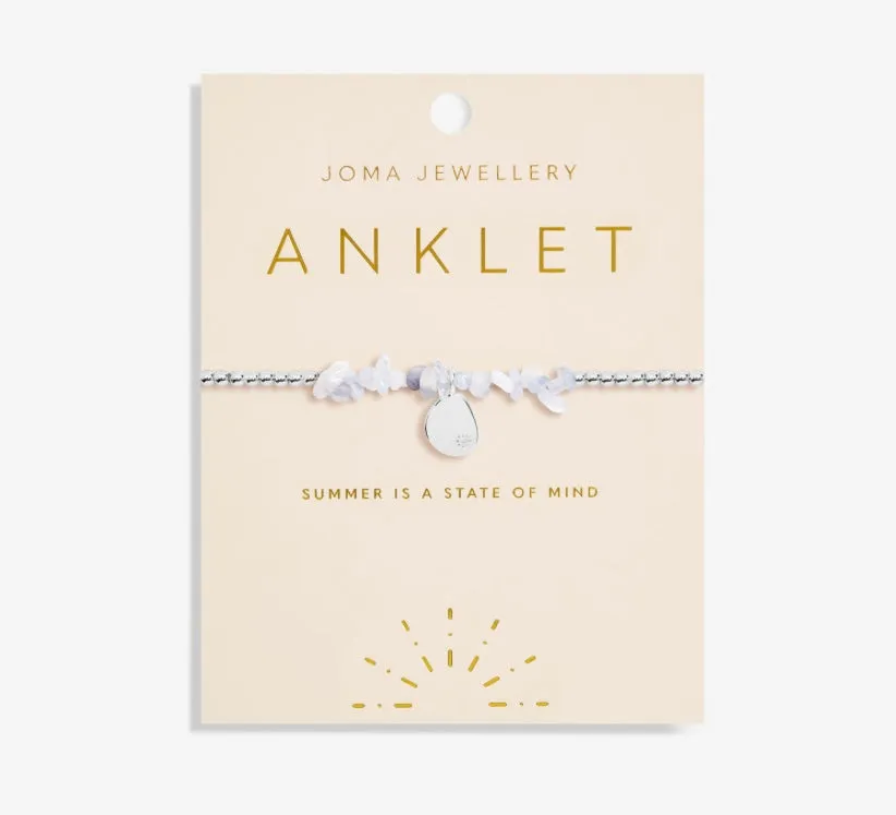 BLUE AGATE ANKLET