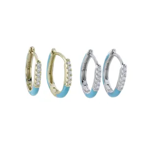 Blue Sky Hoop Earrings
