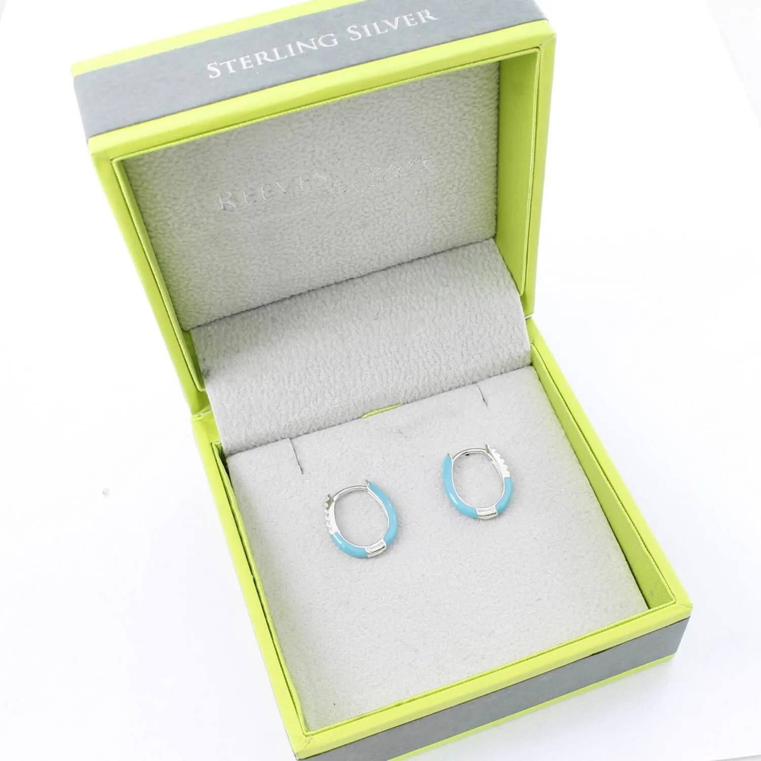 Blue Sky Hoop Earrings