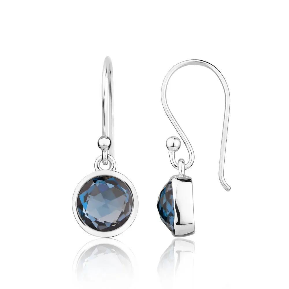 Blue Sparkling Earrings