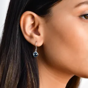 Blue Sparkling Earrings