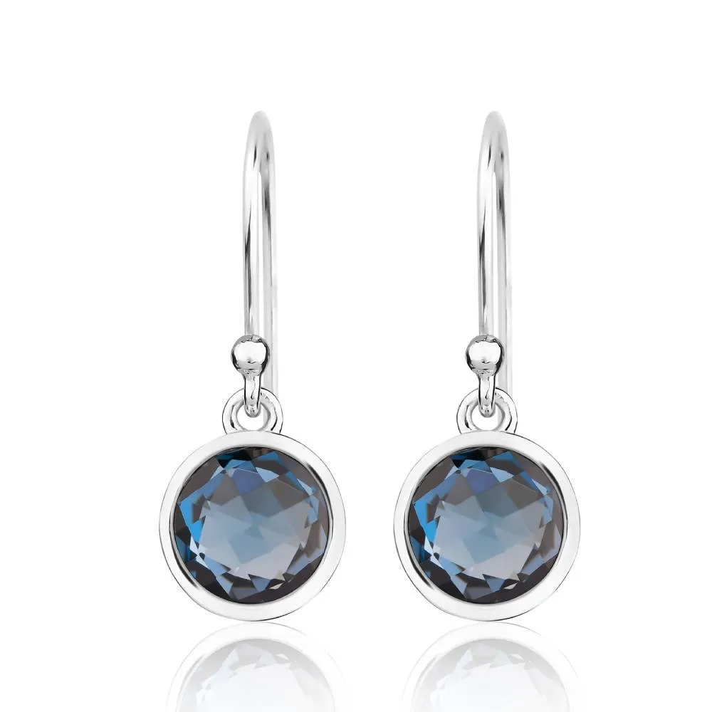 Blue Sparkling Earrings