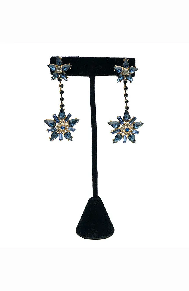 Blue Star Earring Blue Stones