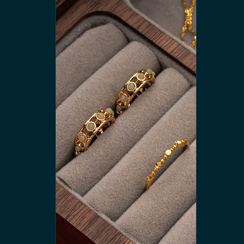 Buddha Stones Vintage Handmade Black Walnut Wood Jewelry Storage Box Wooden Gift Box